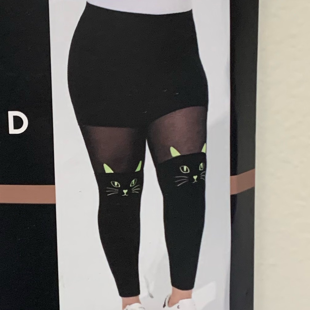 Torrid Neon Cat Leggings - 0X - 10/12 - NEW